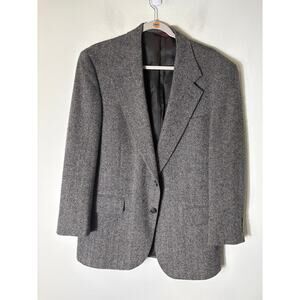 Mens Hanover Square Black Houndstooth Sports Jacket Custom